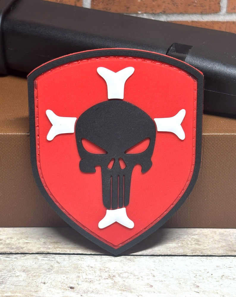 Punisher PVC Patch - Skull Tactical Morale Gun Punisher Patch - Shield Patch