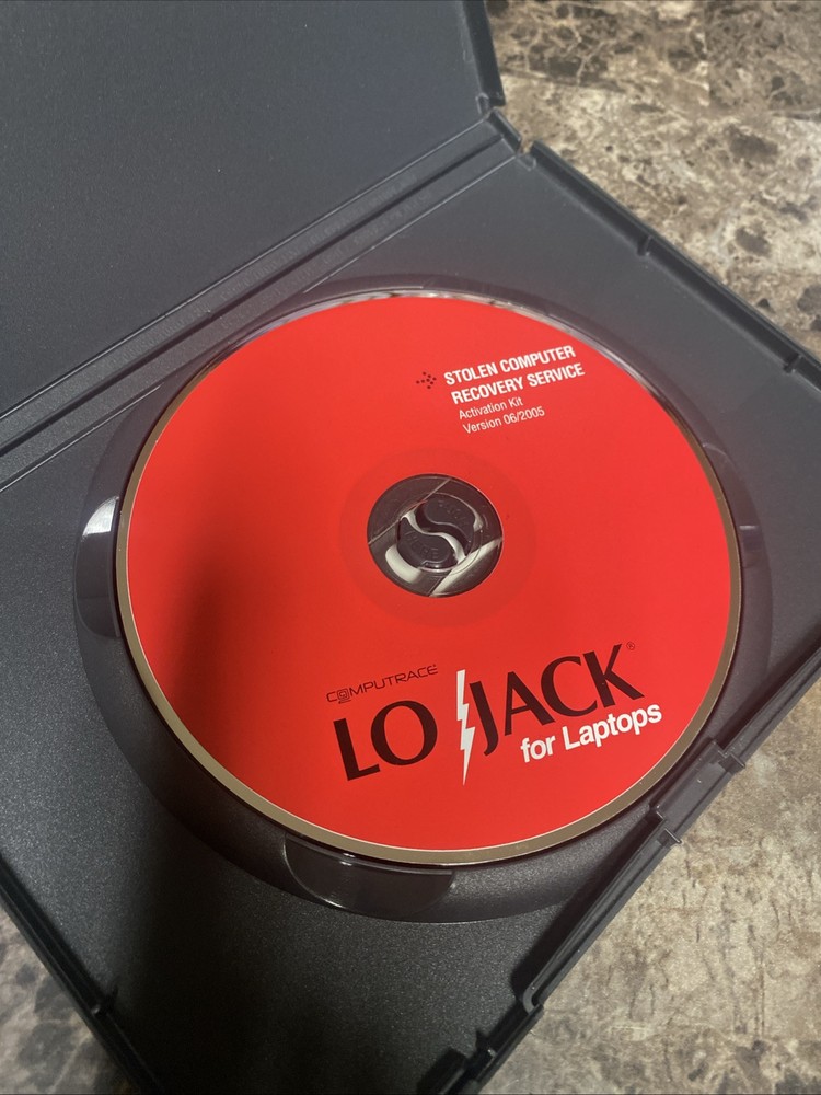 Lo jack For Laptops, Stolen Computer Recovery Service (Computrace) Windows XP CD