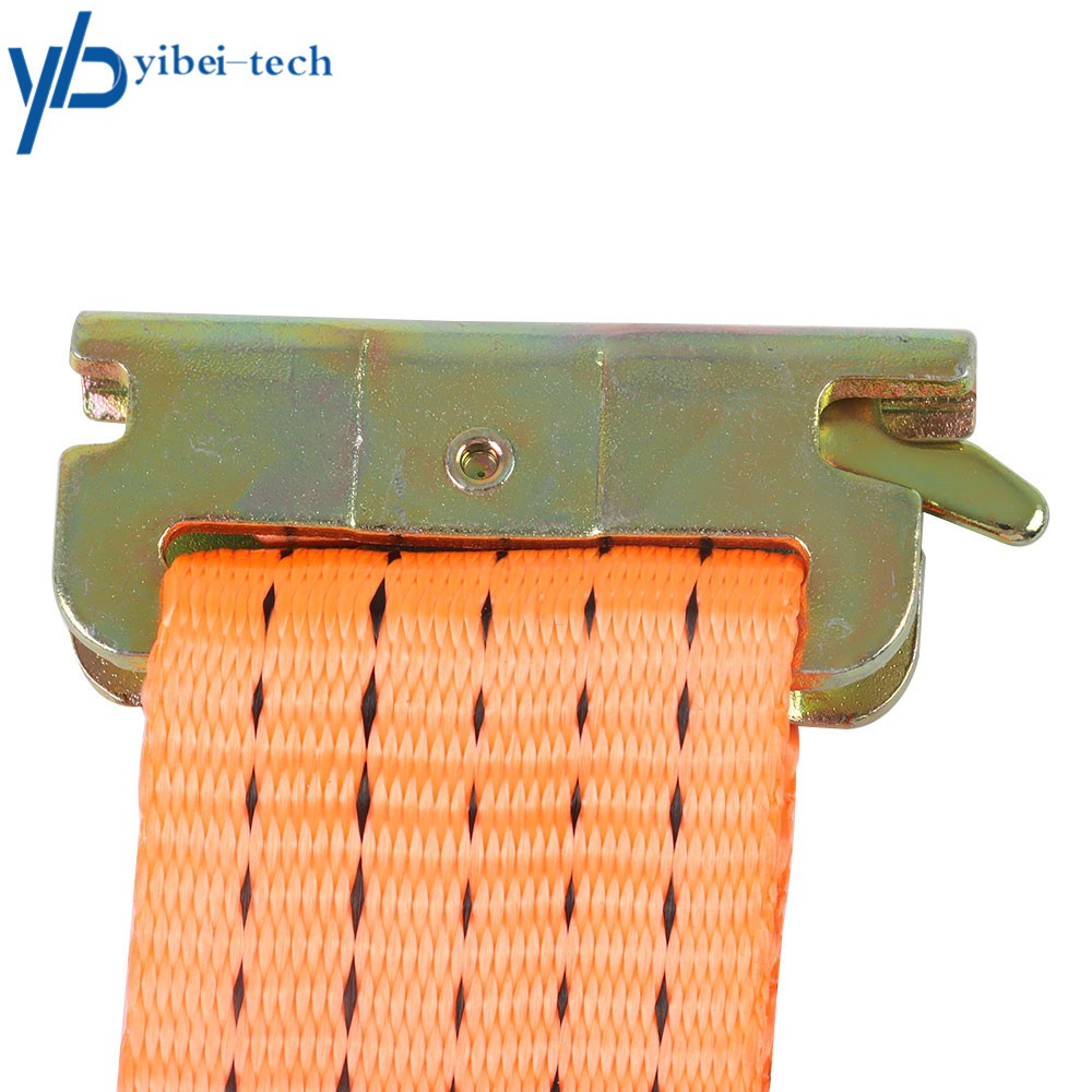 8 Pack 2"×15' Orange E-Track Ratchet 4400 lbs Polyester Heavy Duty Strap
