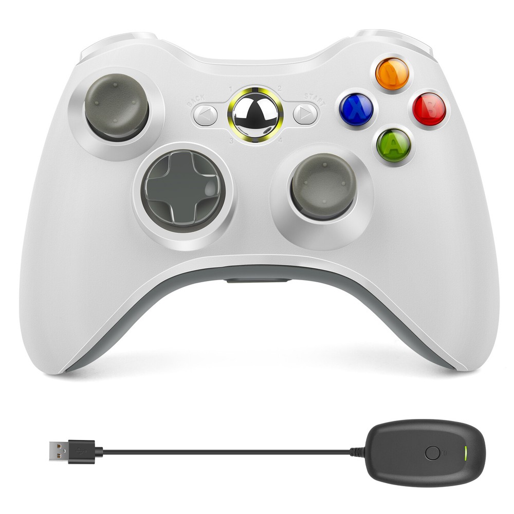 Wireless Controller For Microsoft Xbox 360/ 360Slim/ 360E, PC Windows 11/10/8/7