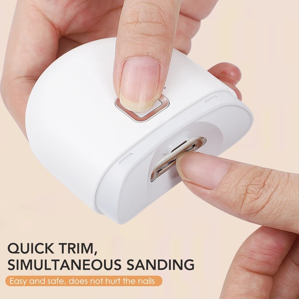 Safe Electric Nail Clipper Durable Automatic Thick Nails Trimmer Cutter Tools US