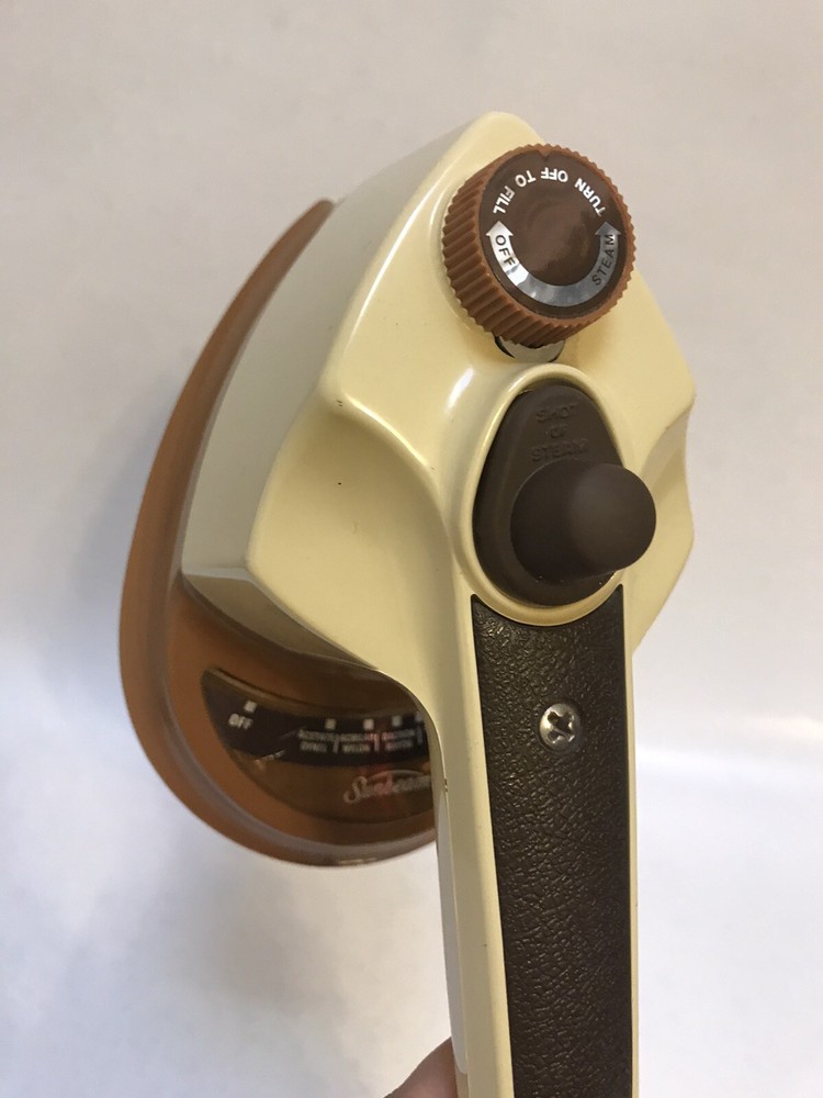 Sunbeam Iron Machine 1978 vintage Brown WORKS