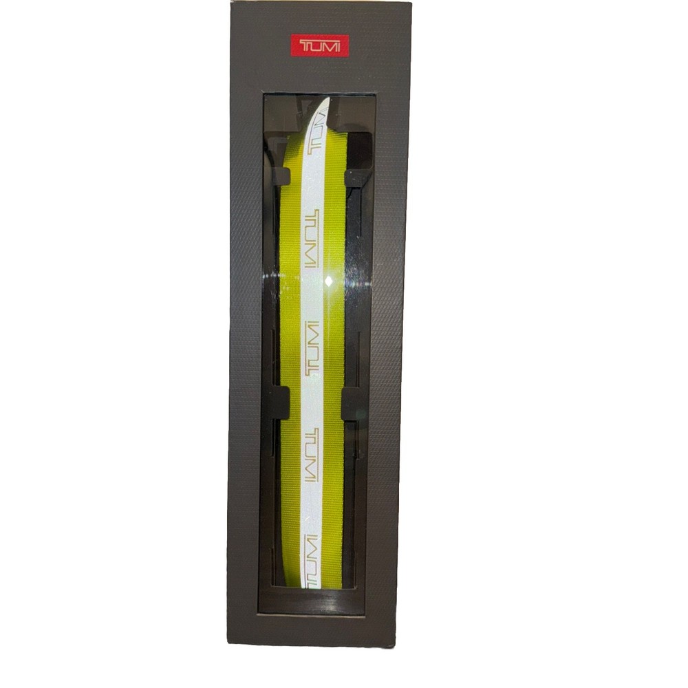 TUMI Accents - Custom Shoulder Strap Grey Bright Lime  * QUICK SHIP * NEW IN BOX