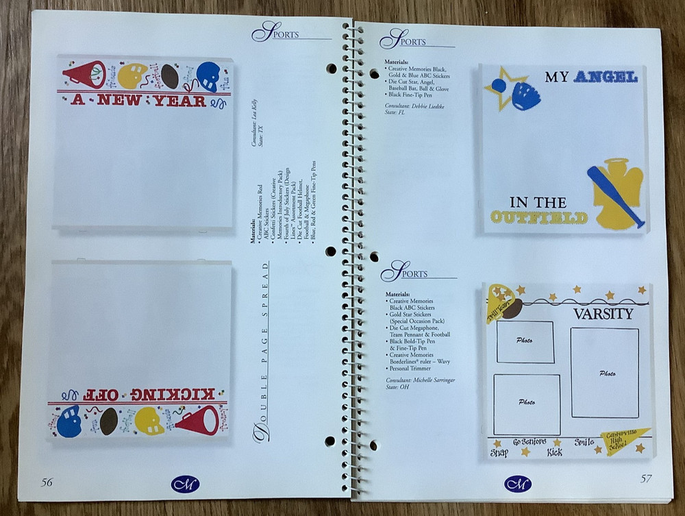 Creative Memories Scrapbook Page Design and Layout Ideas - Volume V