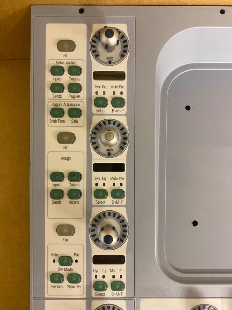 Digidesign Avid D-Control Left PCB, Dynamics & EQ Knob /Channel Control Panel