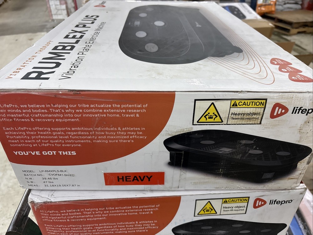 LifePro RUMBLEX PLUS Vibration Plate Exercise Machine - Model # LP-RMXPLS-BLK