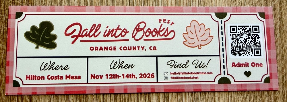 Fall Into Book Fest Bookmark & Sticker