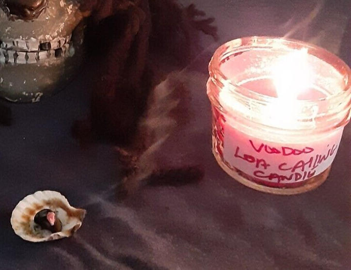 Loa Voodoo Vodou Calling And Communication Haunted Red Candle