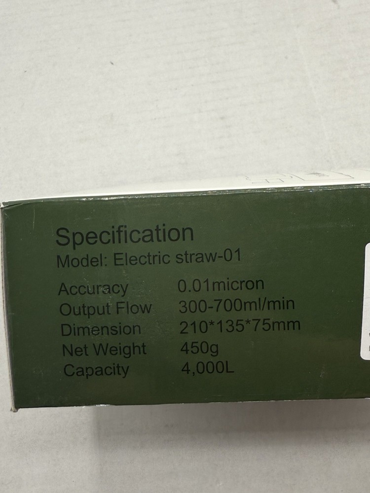 CaredWater Electric Portable Water Filter Purifier