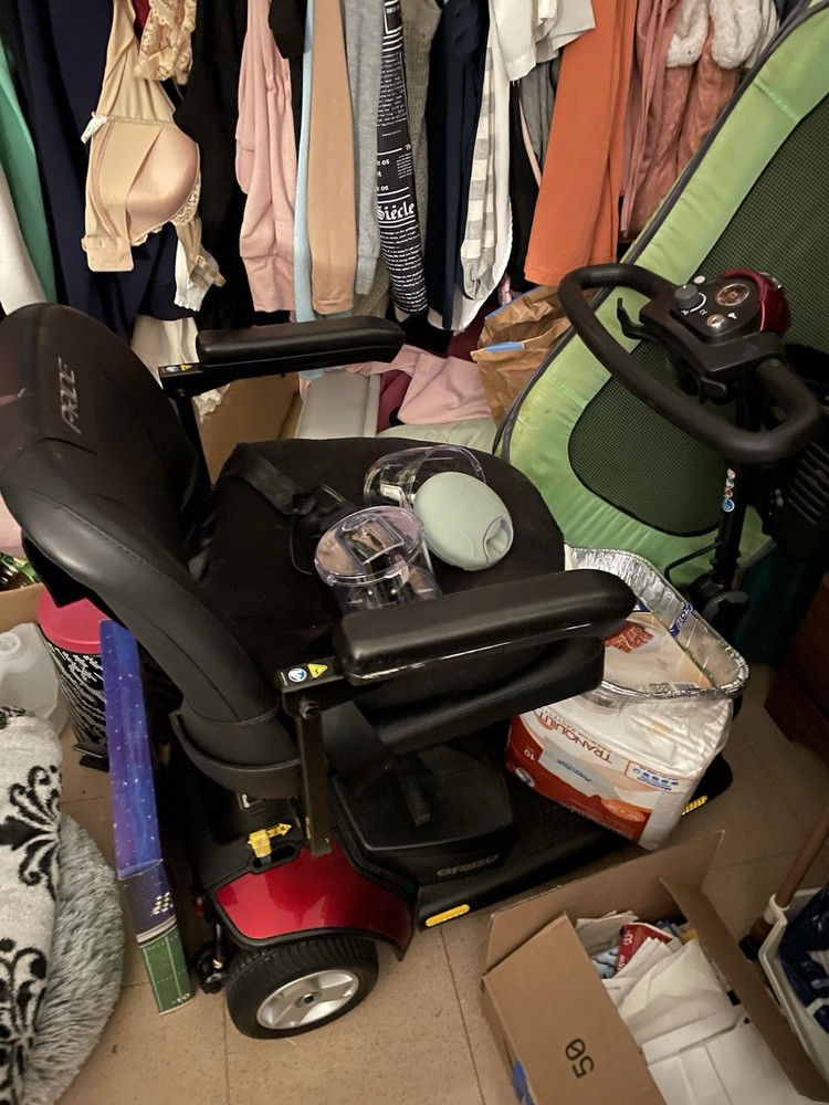Pride 3-Wheeled Electric Mobility Scooter Red Black w/ Storage Compartment