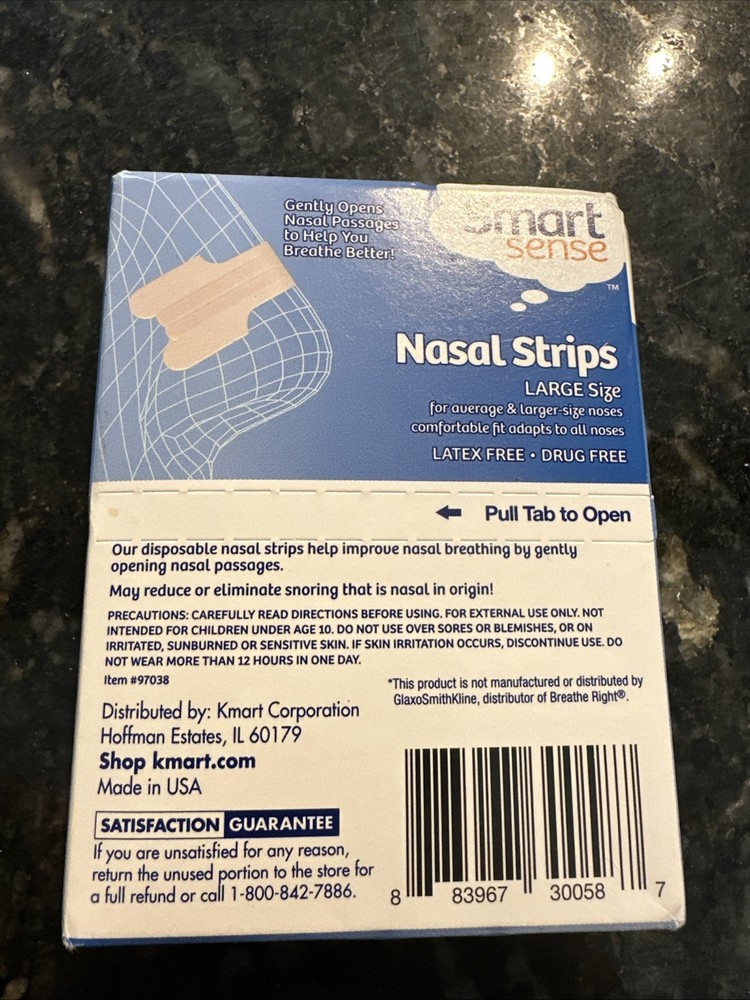 Smart Sense Kmart Tan Nasal Strips 30 Pack