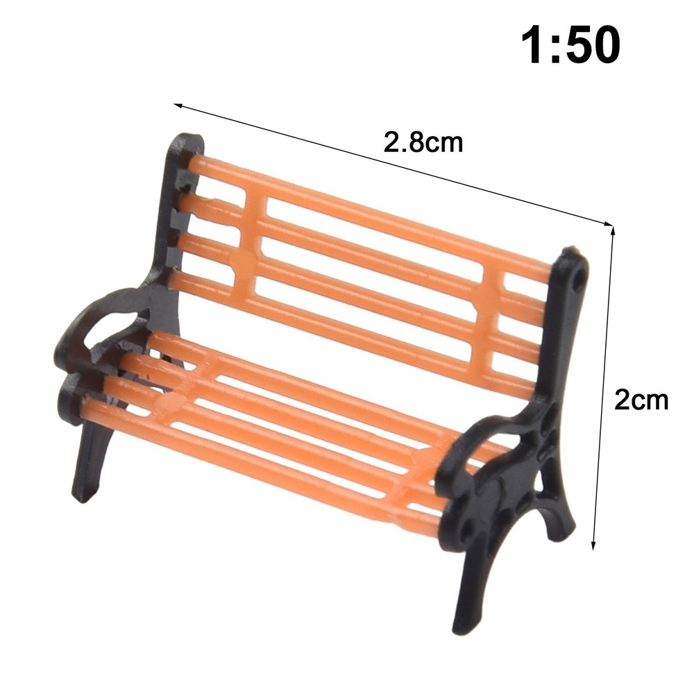 Model Train Model High Quality Model Park Bench Park Layout Brand New