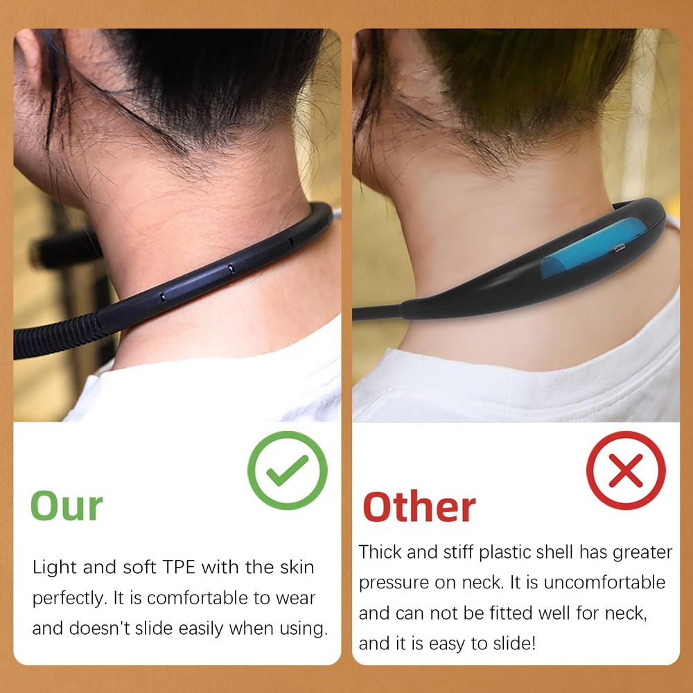 LED Neck Reading Light, 3-Color & 3-Brightness Adjustable Bendable Neck Light...