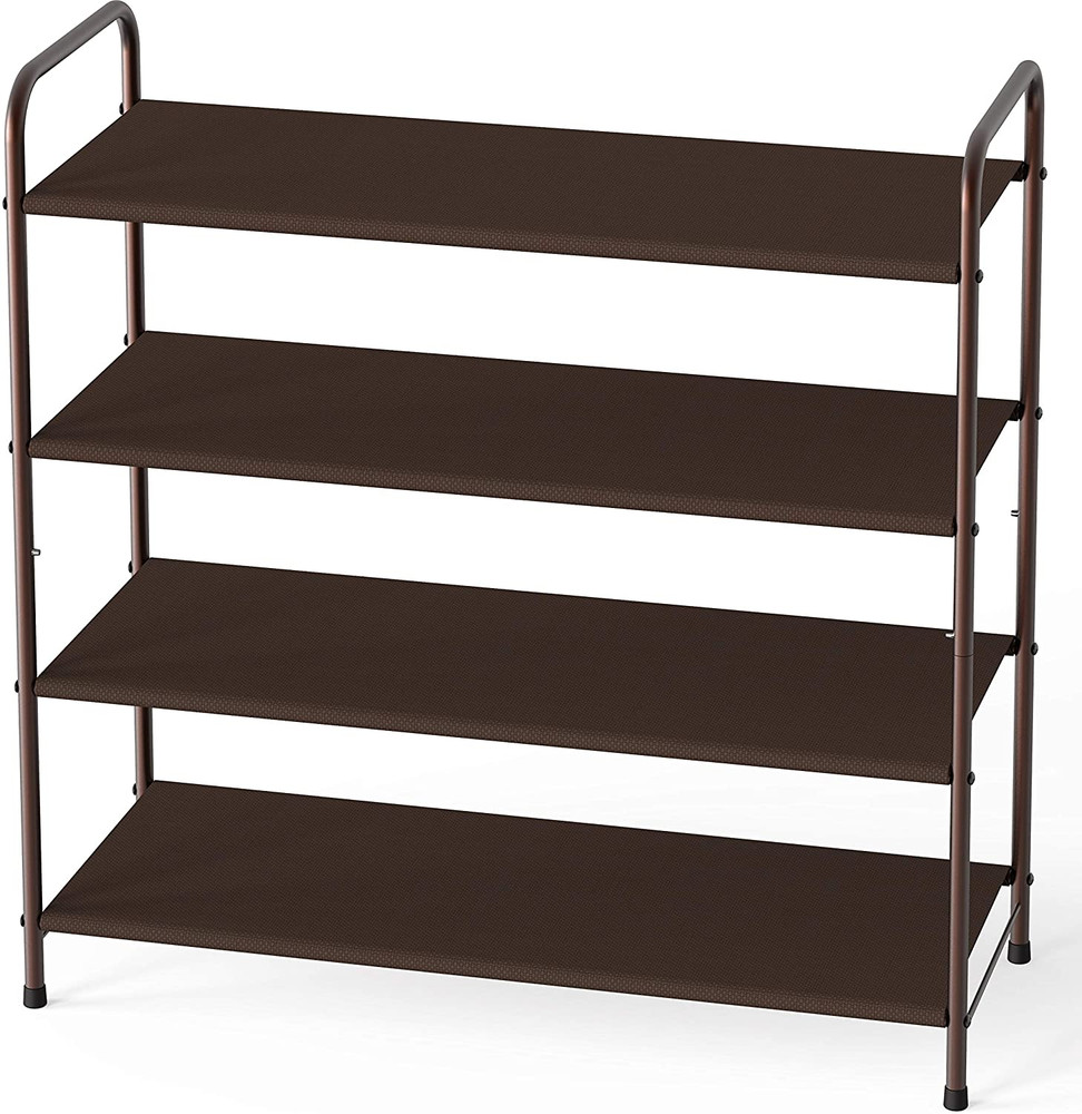 4-Tier Shoe Rack Storage Organizer, Bronze