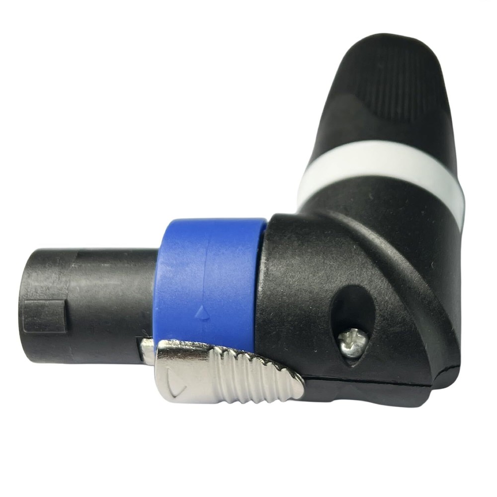 Elbow Right Angle Speakon Cable Adapter Connectors 4 Pole L-Shape High-Load S...