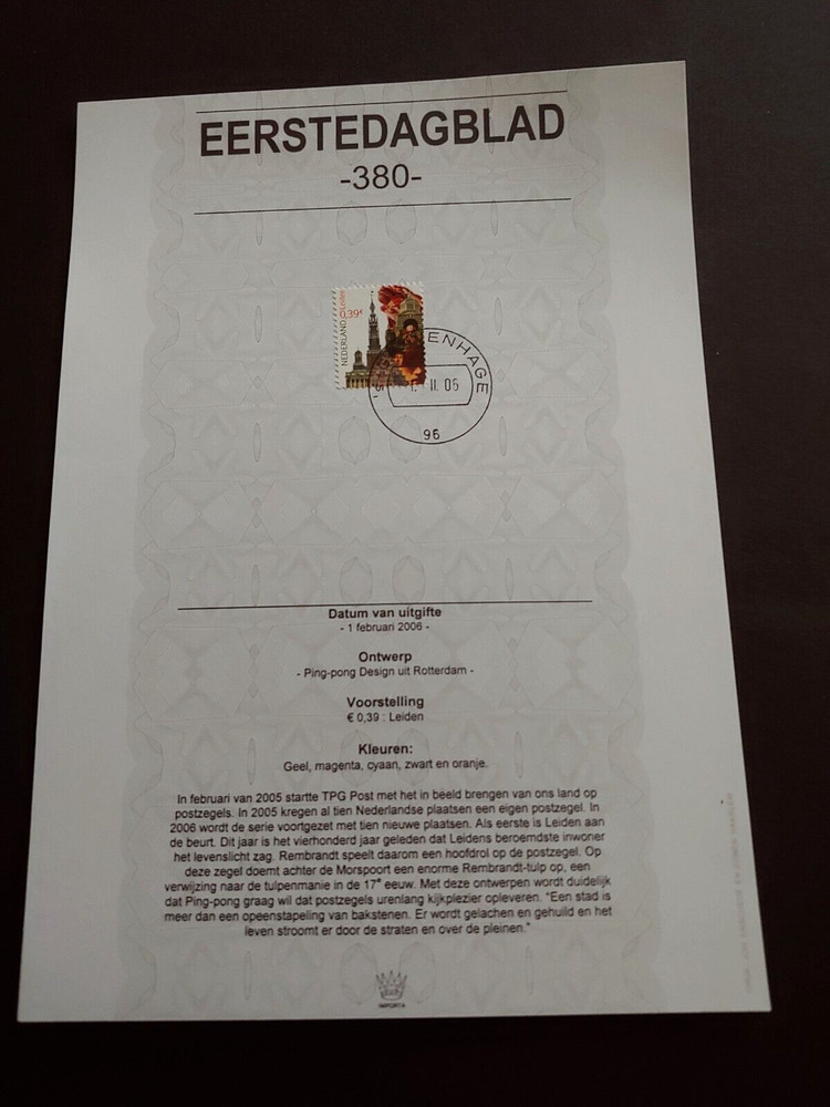 2006 LEIDEN EERSTEDAGBLAD NEDERLAND NETHERLANDS