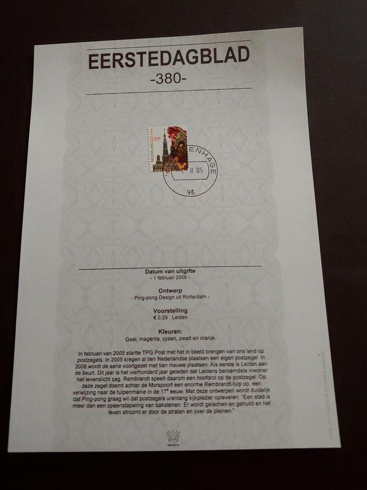 2006 LEIDEN EERSTEDAGBLAD NEDERLAND NETHERLANDS