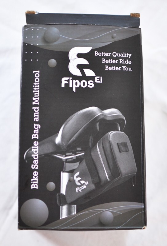 Fipos bicycle saddle bag and multitool lightweight quick release water resistant