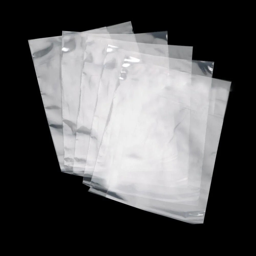 5" x 7" Clear Poly Bags 2-Mil Lay Flat Open Top Plastic Packaging Packing