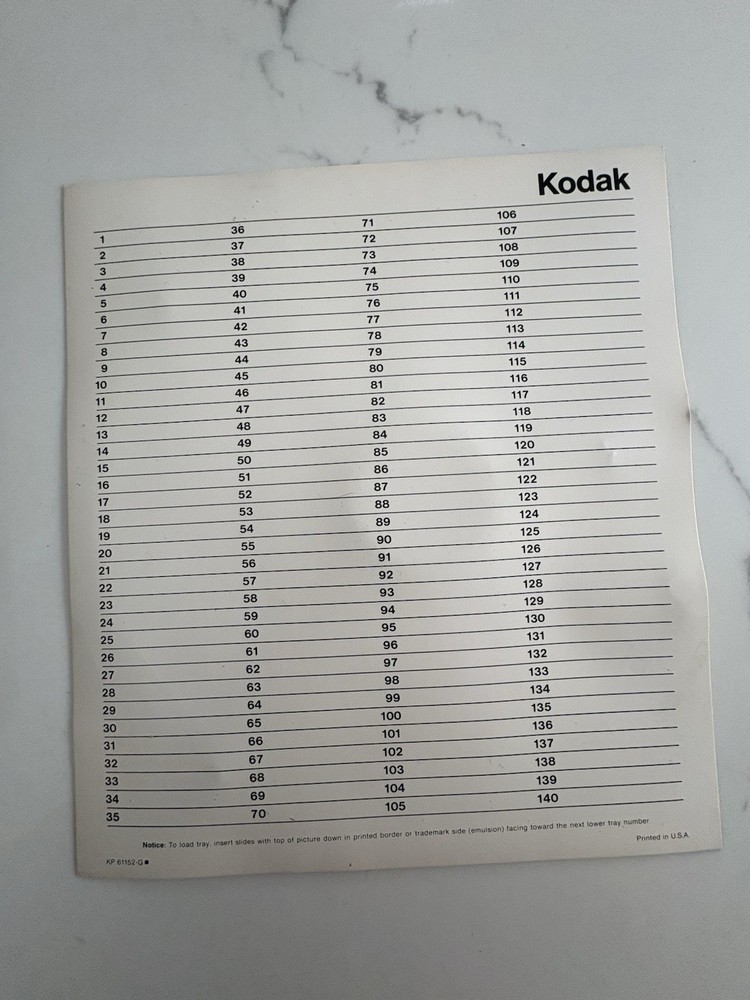 4 Kodak Carousel Transvue 140 Slide Trays