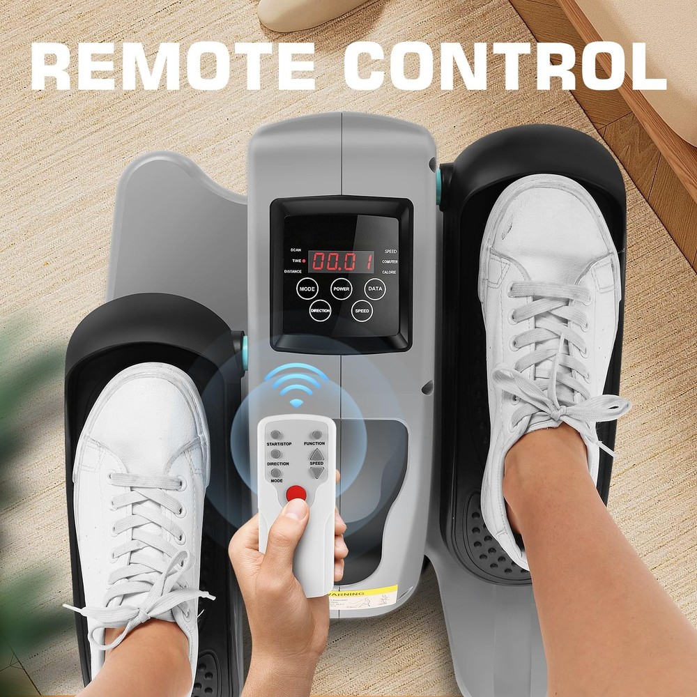 ANCHEER Under Desk Elliptical Machine, Electric Seated Pedal Exerciser, Mini