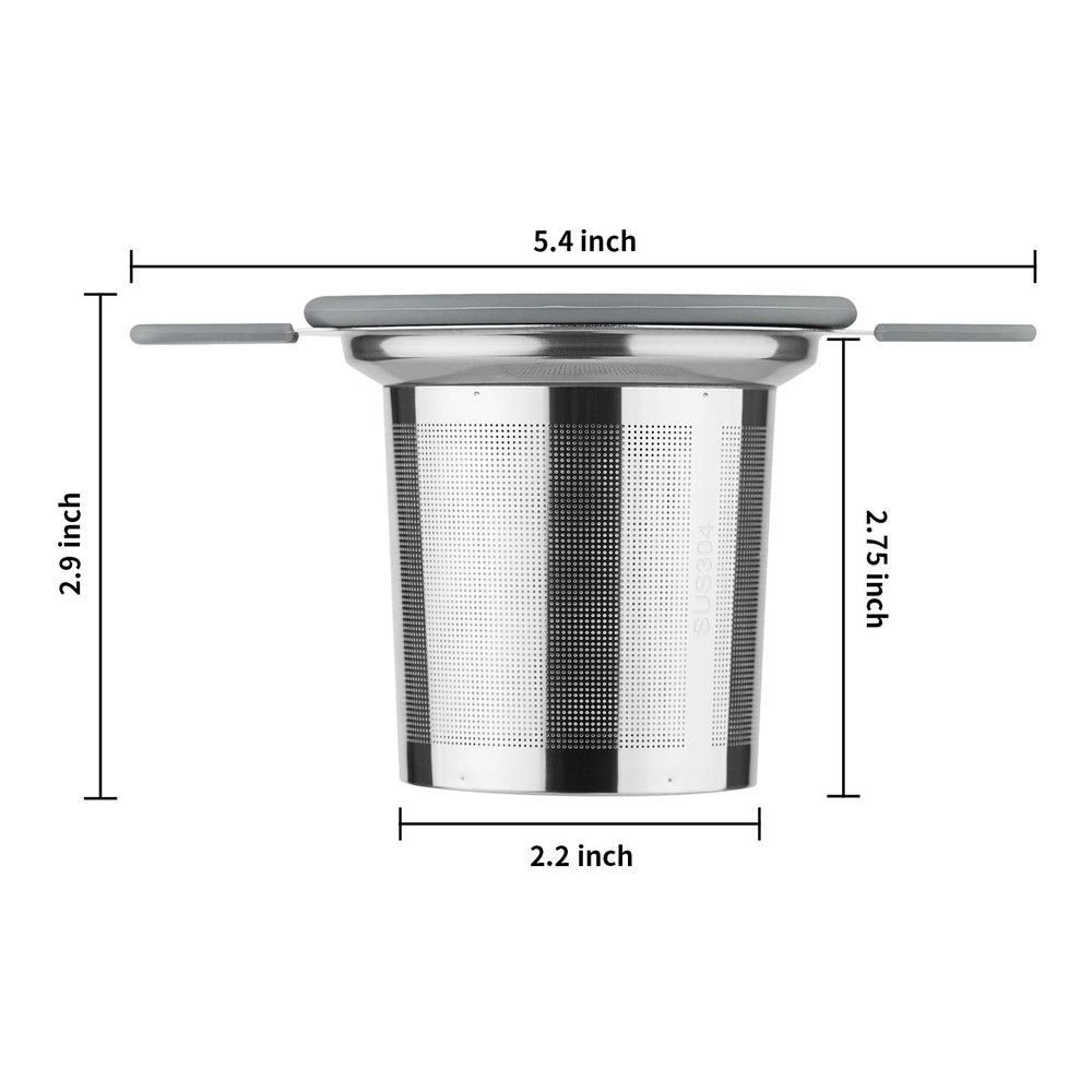 Ohtomber Tea Infuser Strainers, Stainless Steel Loose Leaf Tea Strainer Stepp...