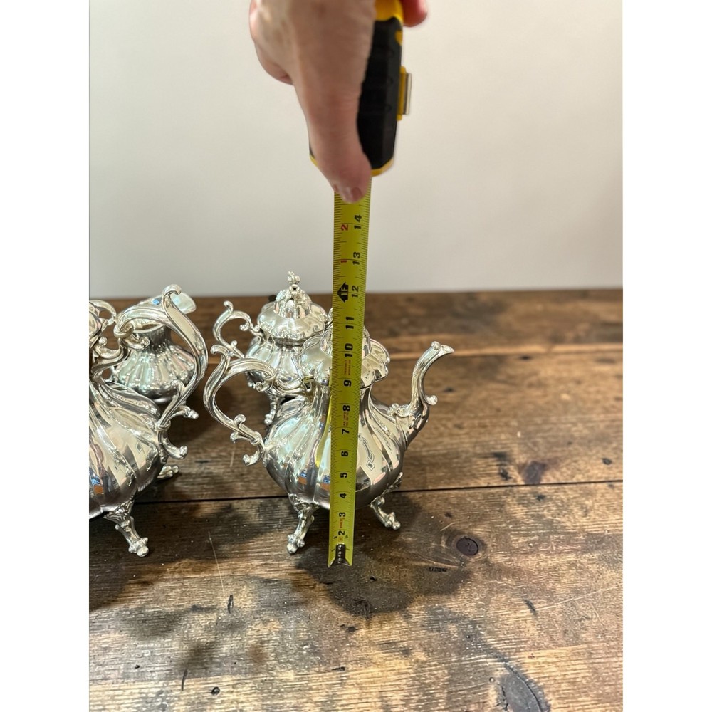 Vintage Reed & Barton "Winthrop" Silver-Plated Tea & Coffee Service