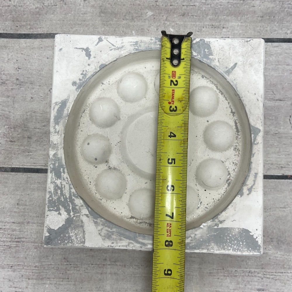 Unbranded Ceramic Casting Mold Round Deviled Egg Serving Platter Tray