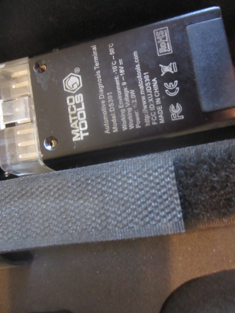 Pre-owned Matco Tools Adaptor Box Case and accessories ONLY