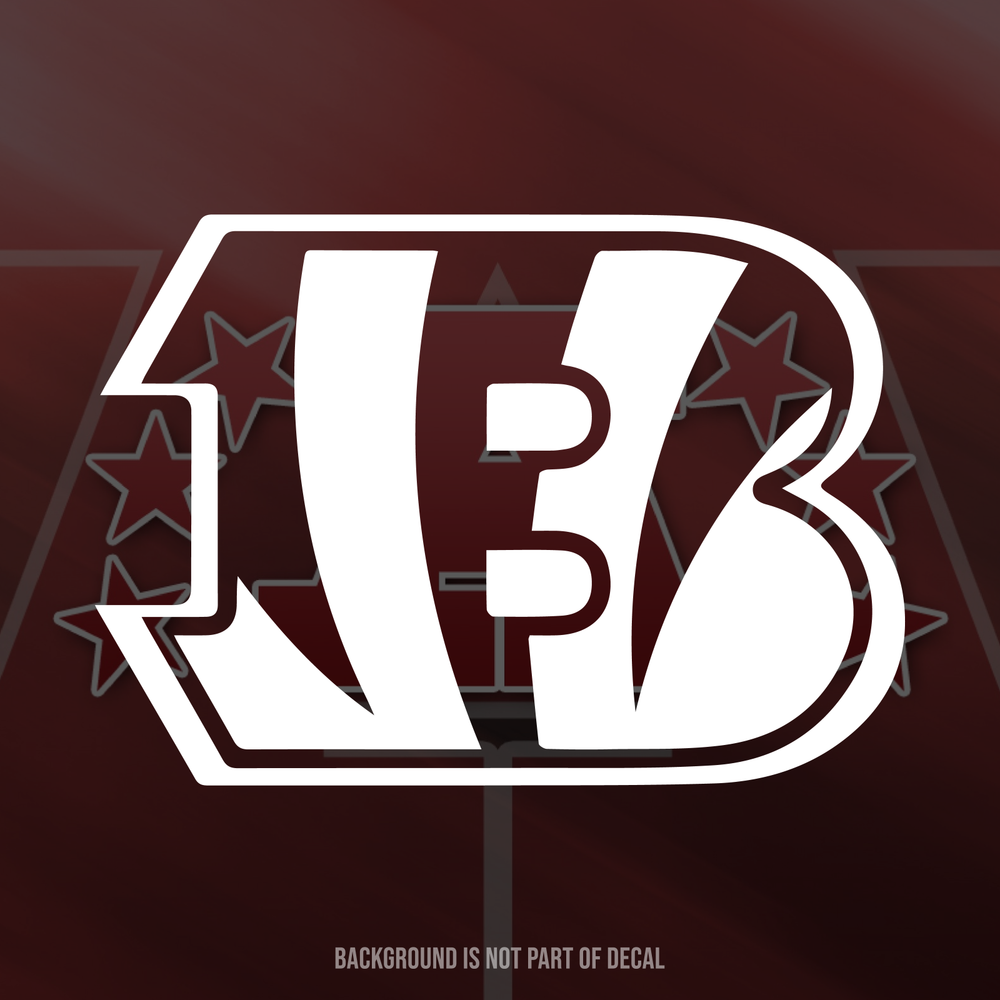 Cincinnati Bengals Monogram Vinyl Decal Sticker
