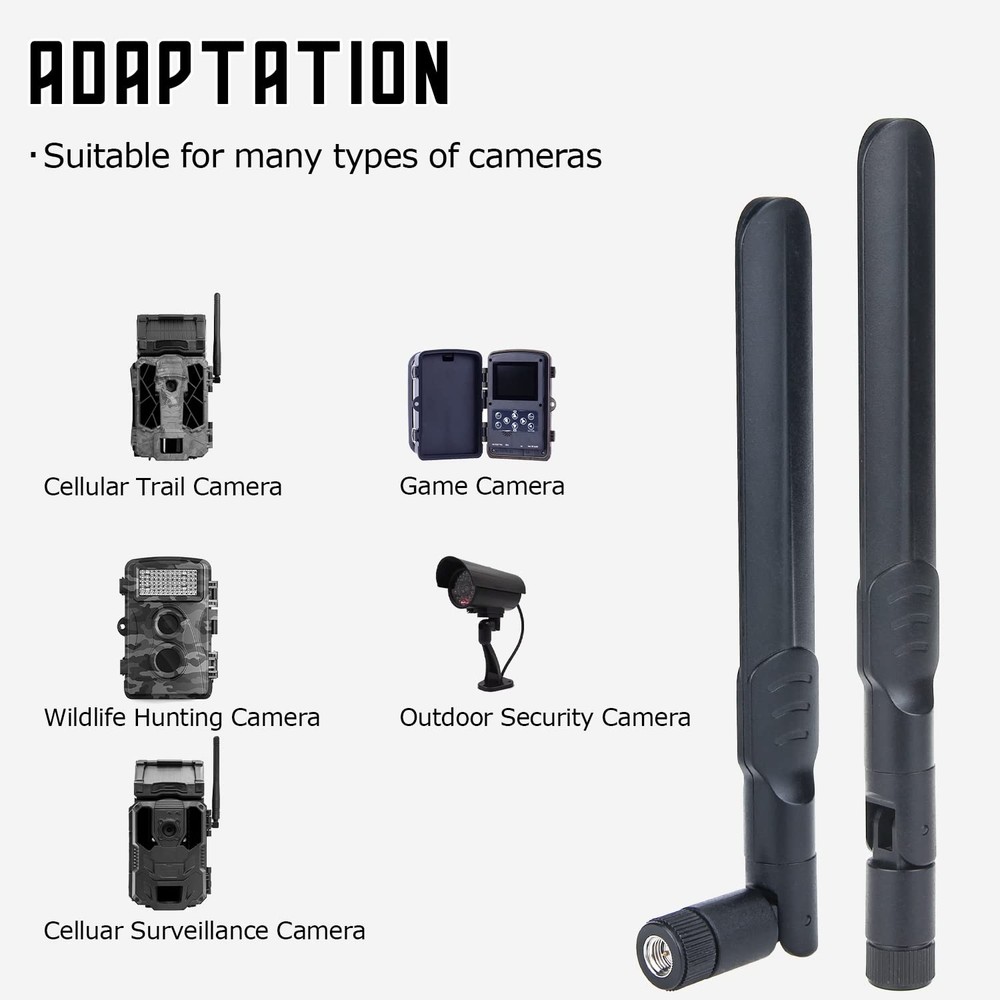 Tecreddy 4G LTE Cellular Trail Camera Antenna 8dBi 2-Pack Patch