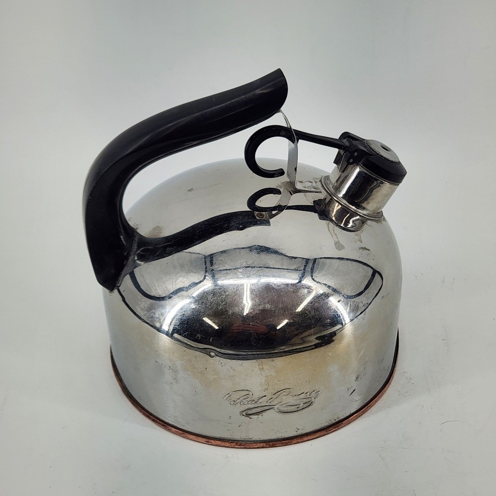 Vintage Paul Revere Revere Ware Tea Kettle 7 Inch Copper Bottom Korea