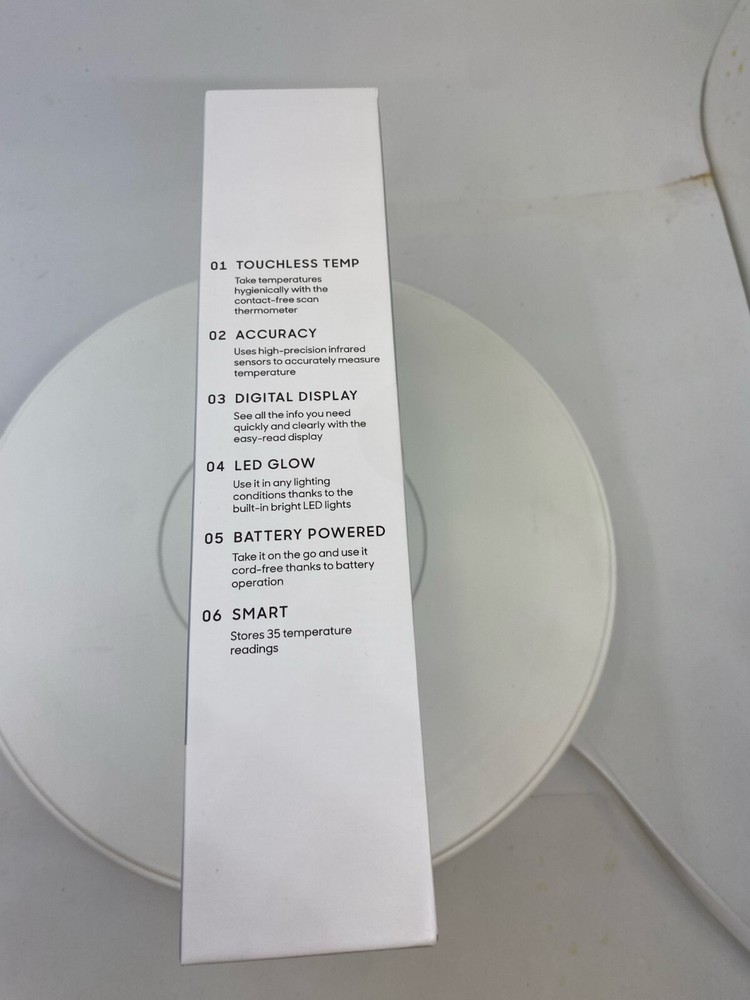 Sharper Image Touchless Thermometer - Fast & Accurate Temperature Reading - No C