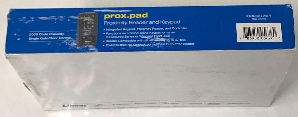 Linear IEI 0-205676 prox.pad Proximity Reader and Keypad