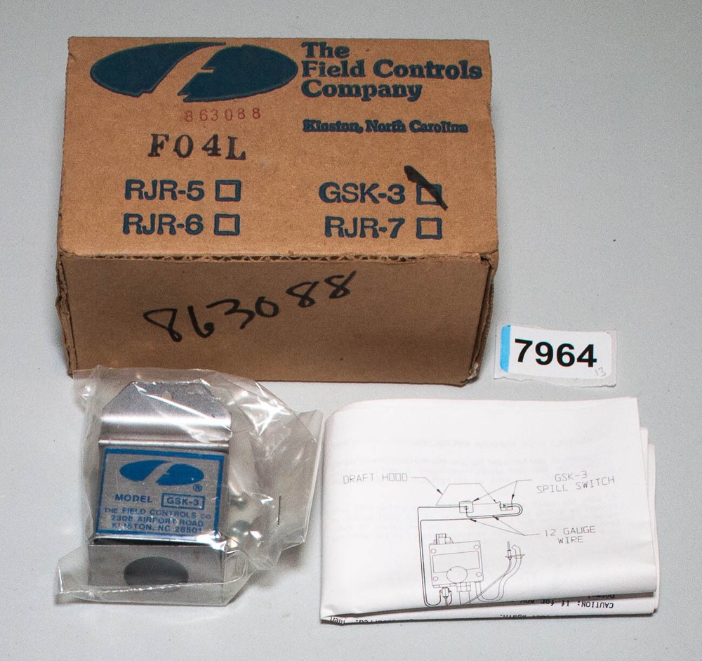 Field Controls GSK-3 Gas Spillage Sensing Switch