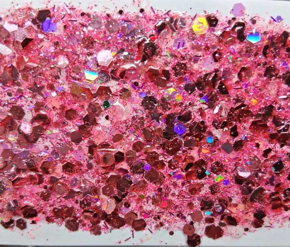 1 TSP Chunky Glitter Mix, PINK