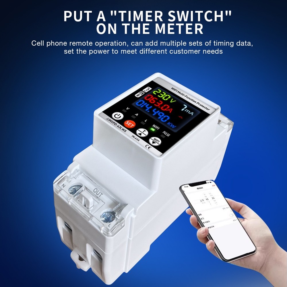 Tuya WiFi Electric Meter Tests Remote Leak Protector H3A97491