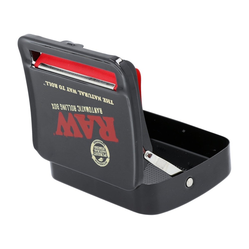 RAW 79Mm Adjustable Automatic Cigarette Rolling Box (RED)