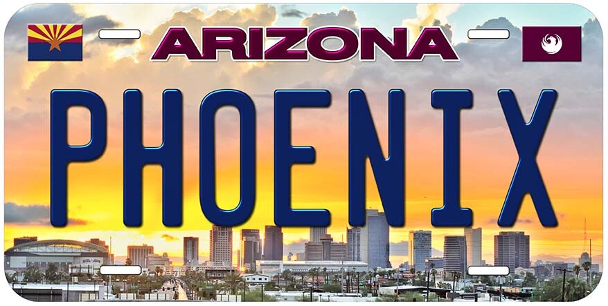 Phoenix Arizona Novelty Car License Plate