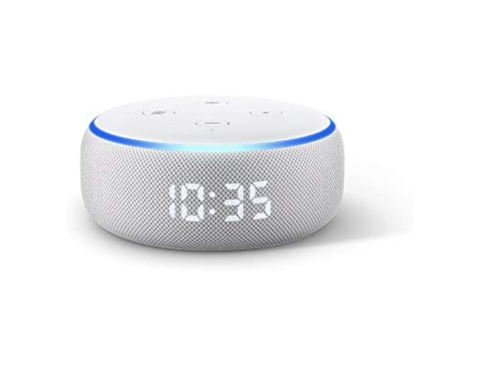 NEW Amazon Echo Dot w/ CLOCK (3rd Gen) - Smart Speaker with Alexa -SAME DAY SHIP