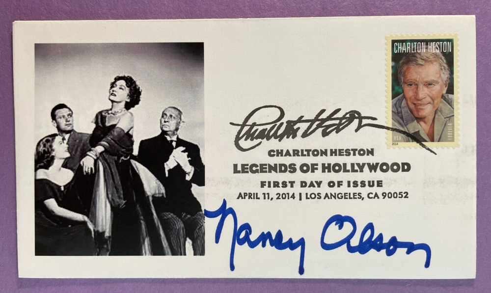 SIGNED NANCY OLSON FDC AUTOGRAPHED FIRST DAY COVER - SUNSET BOULEVARD