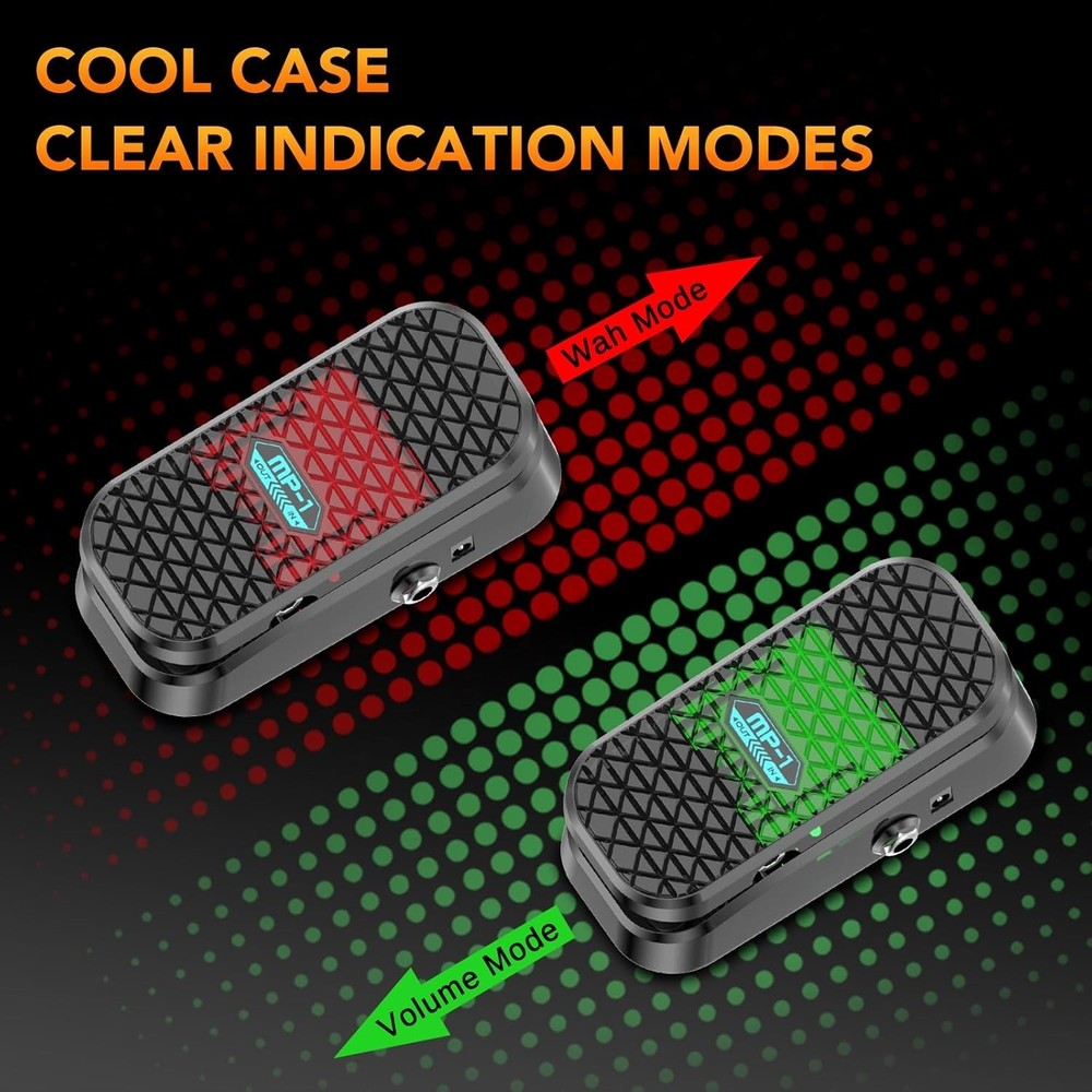 Mini Volume & Wah Combo, Pure Analog Wah Effects and Active Volume Control Pedal