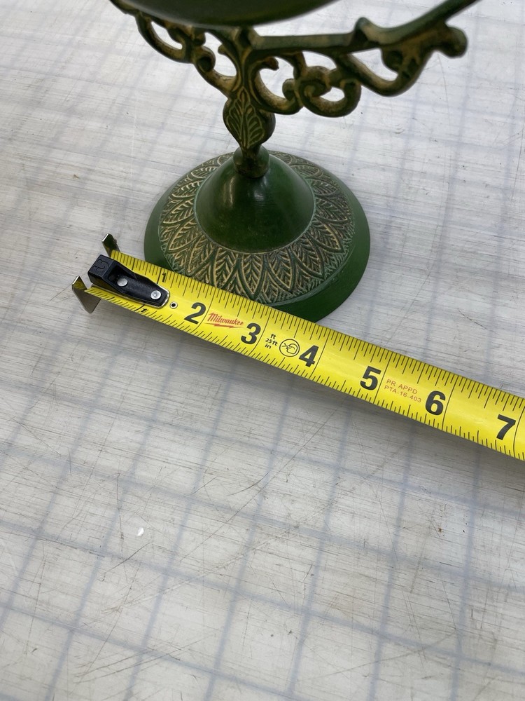 Vintage Brass Tilting Vanity Table Standing Mirror Frame