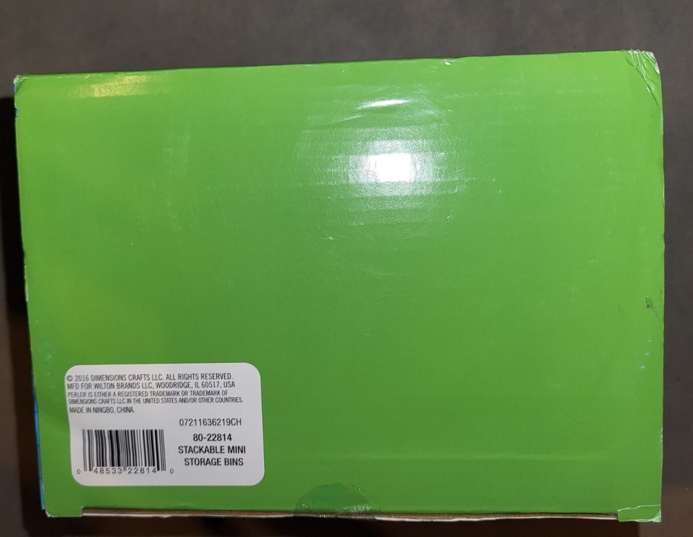 Perler Bead Organizer Small Stackable Storage Containers, 12pc.