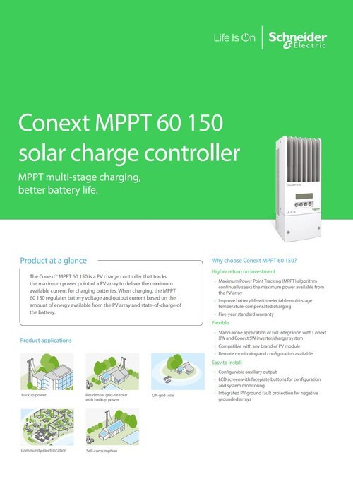 Schneider Electric Conext MPPT 60 150 Solar Controller (2015 Manufacturing Date)