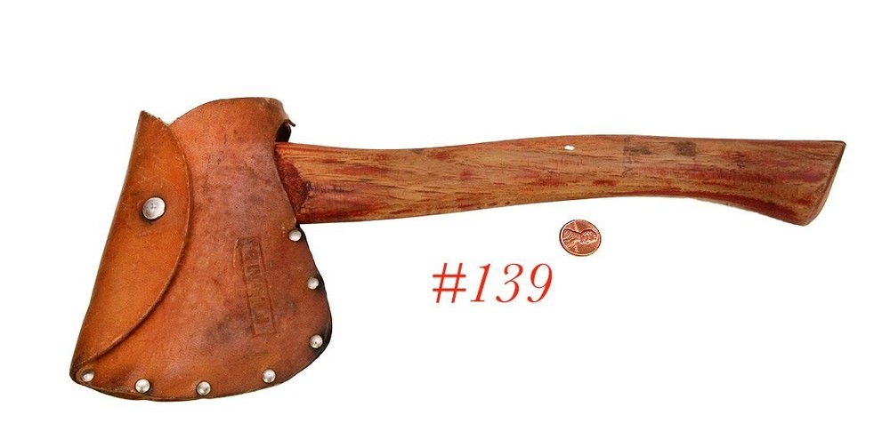 original decal w sheath PLUMB SMALL CAMP HATCHET axe ax tool