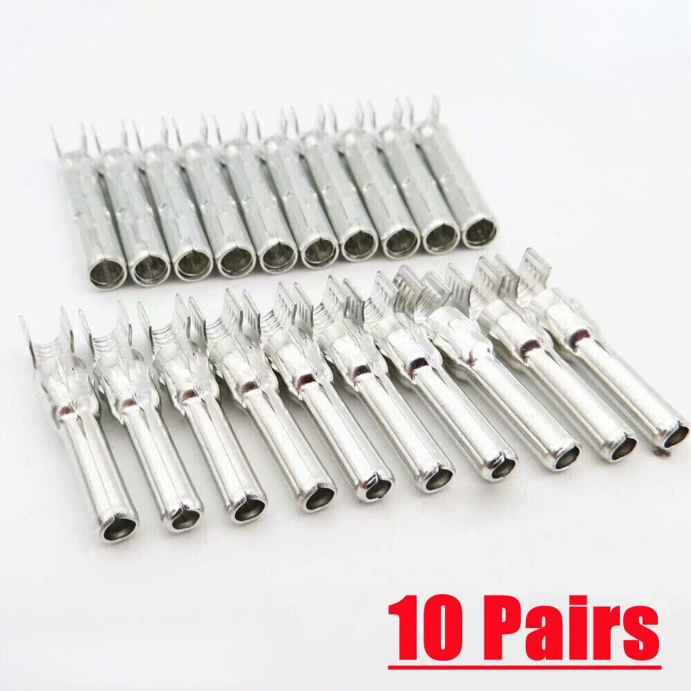 10 Pairs Solar Connector Inner Core Compatible Terminal Pins 30A Male Female Set