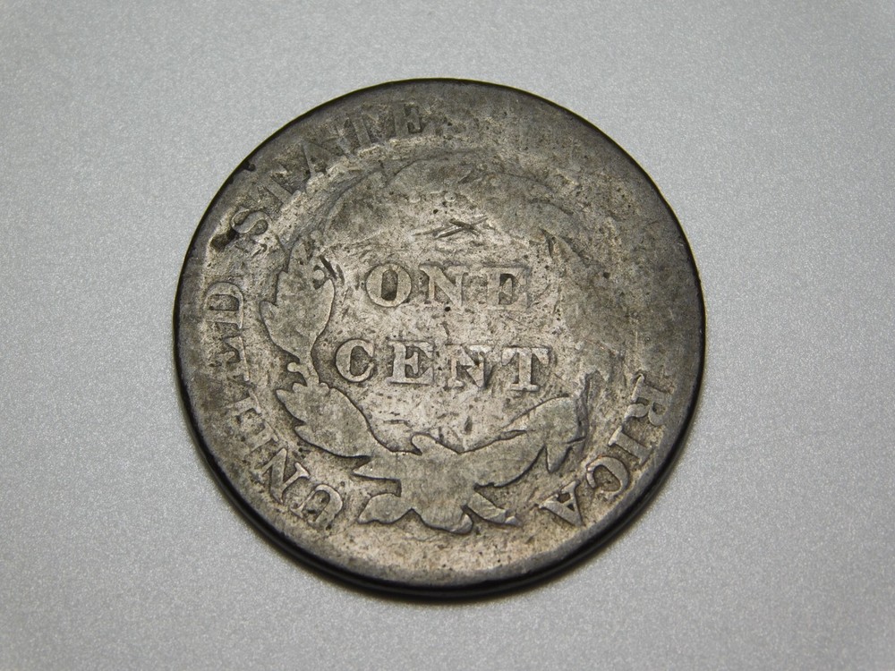 OLD US COPPER COINS 1822 CORONET HEAD LARGE CENT