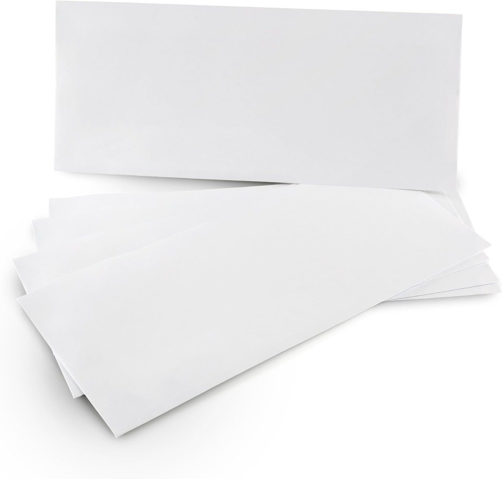 Self-Adhesive Security Envelope Pack - 100 Windowless Envelopes for Safe Mailing