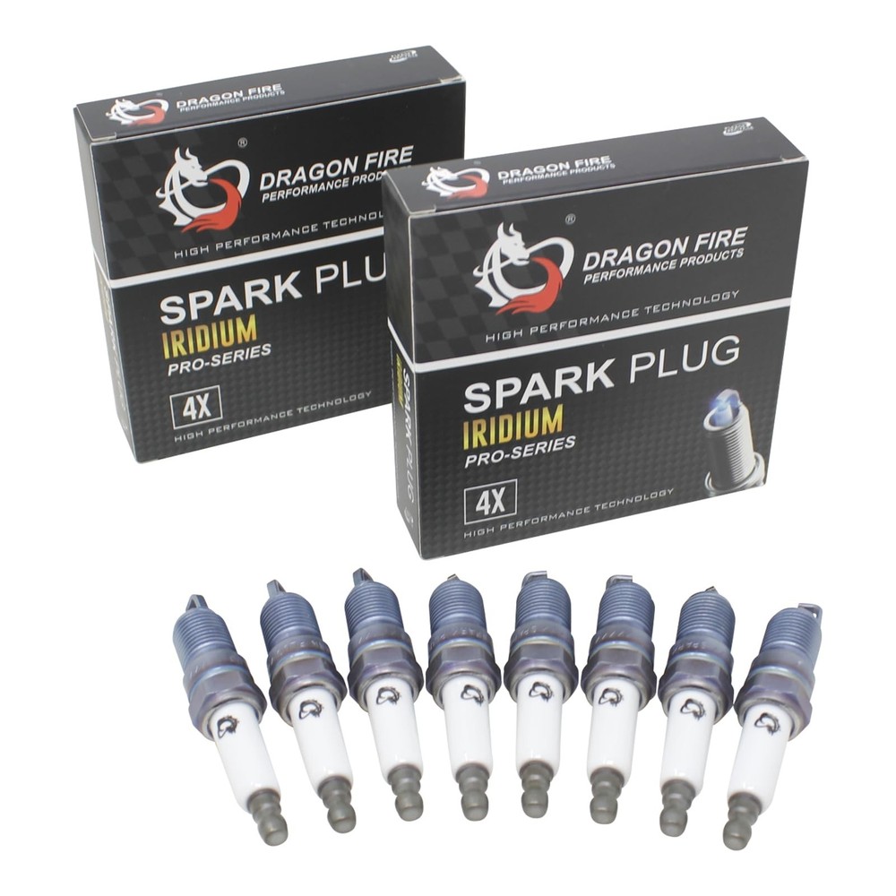 DRAGON FIRE Performance Ignition Power Pack Coils Iridium Spark Plugs Plug Wi...